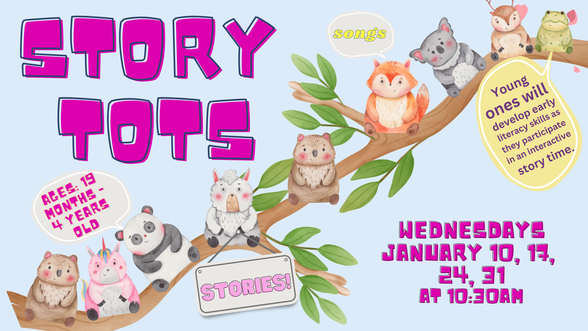 Story Tots in the Art Park Safety Harbor Public Library